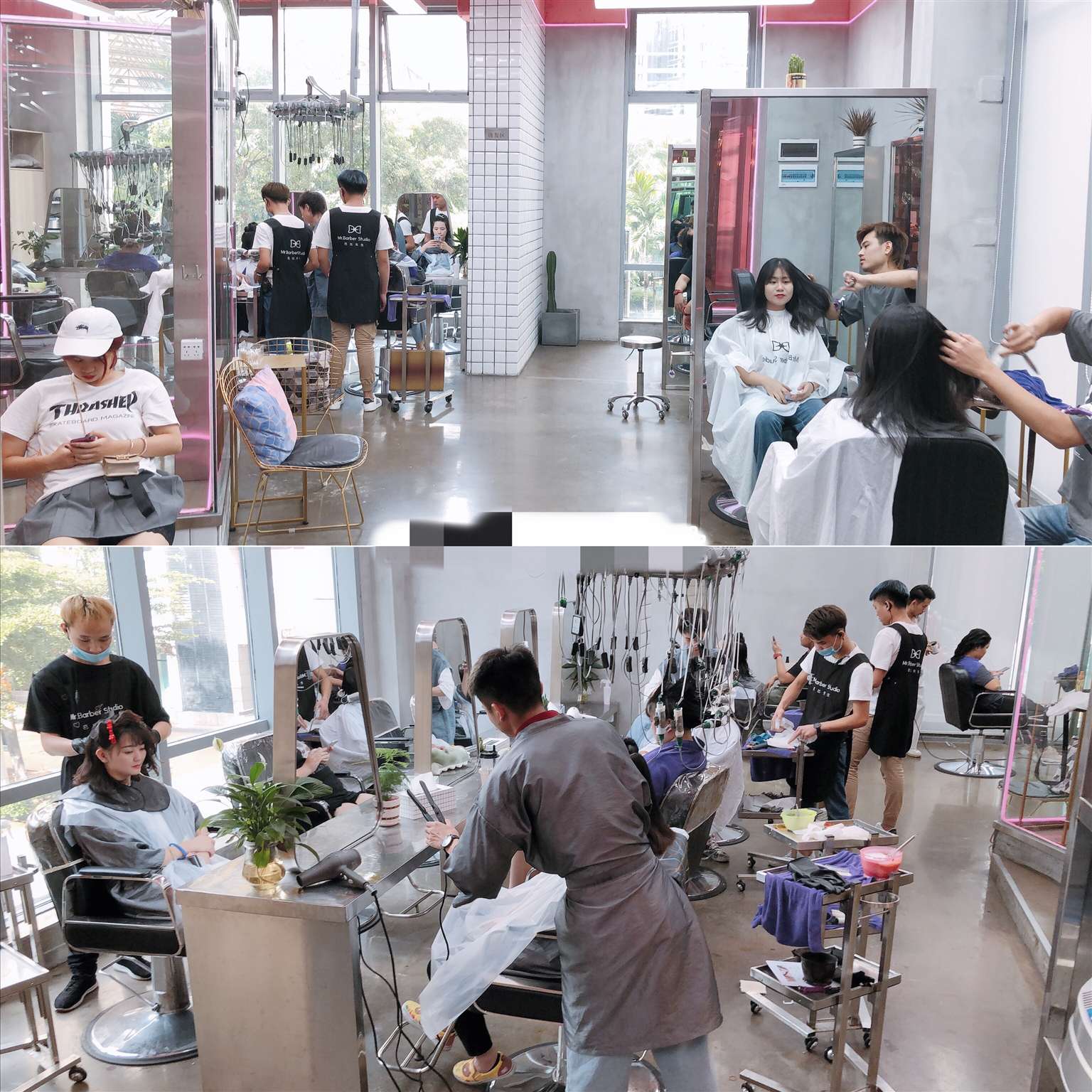 国贸繁华地段京华城美发店转让