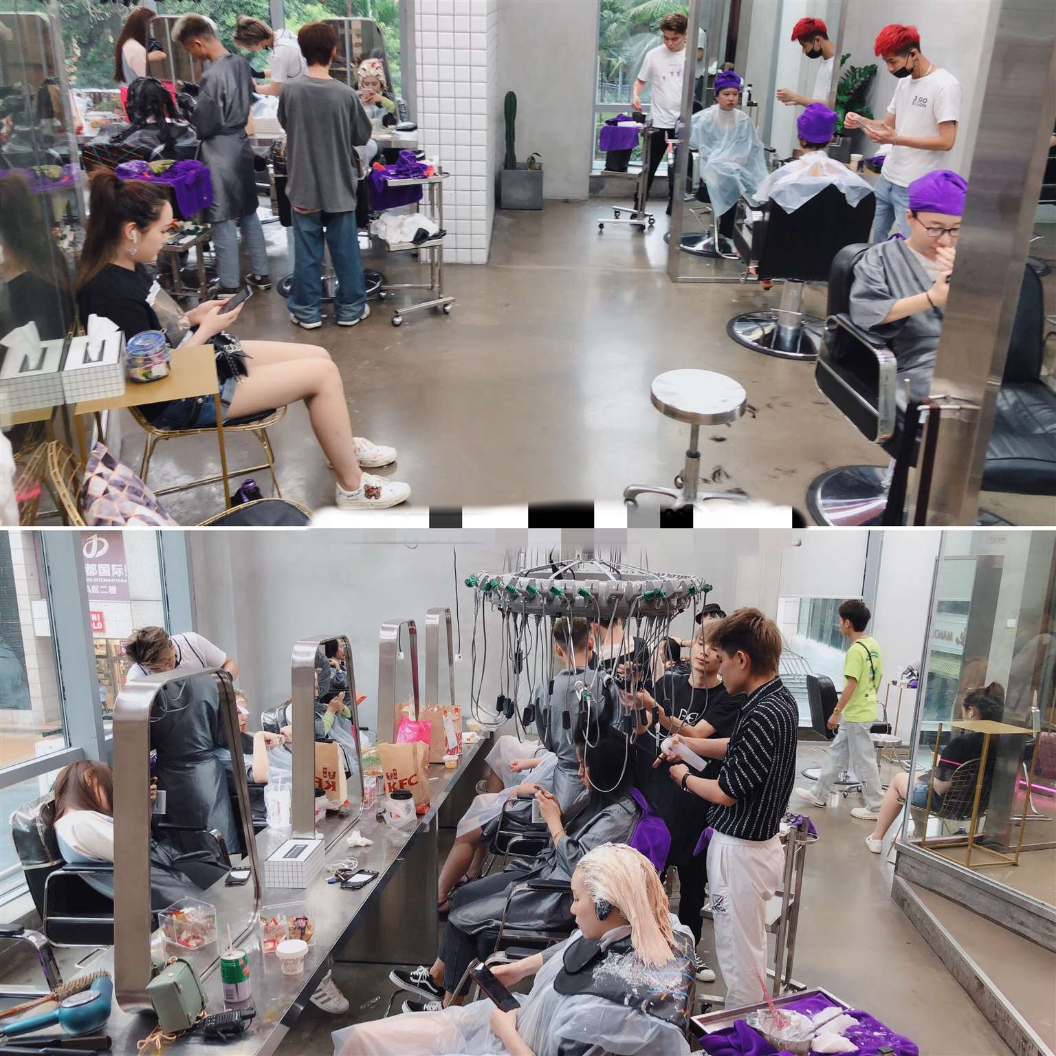 国贸繁华地段京华城美发店转让